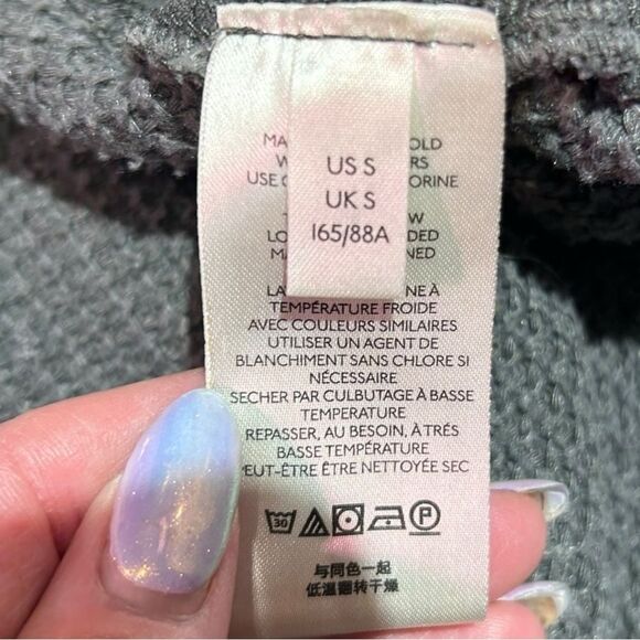 We The Free Women Small Oversized Tunic Waffle Knit Textured Minimalist SweaterC - Picture 7 of 11